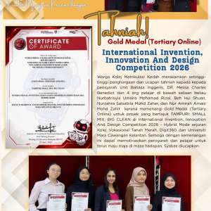 Pencapaian Inovasi Peringkat Antarabangsa: International Invention, Innovation And Design Competition 2026